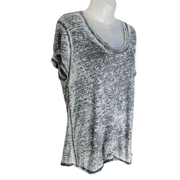 Treasure & Bond Gray Burnout Tee XS - Picture 2 of 7